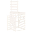 vidaXL fehér tömör fenyőfa szemeteskuka tároló 84x90x128,5 cm