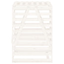 vidaXL fehér tömör fenyőfa szemeteskuka tároló 84x90x128,5 cm