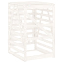 vidaXL fehér tömör fenyőfa szemeteskuka tároló 84x90x128,5 cm