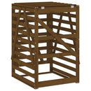 vidaXL mézbarna tömör fenyőfa szemeteskuka tároló 84x90x128,5 cm