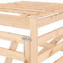 vidaXL tömör fenyőfa szemeteskuka tároló hosszabbító