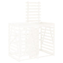 vidaXL fehér tömör fenyőfa szemeteskuka tároló hosszabbító