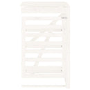 vidaXL fehér tömör fenyőfa szemeteskuka tároló hosszabbító