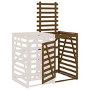 vidaXL mézbarna tömör fenyőfa szemeteskuka tároló hosszabbító