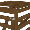 vidaXL mézbarna tömör fenyőfa szemeteskuka tároló hosszabbító