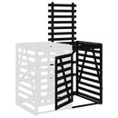 vidaXL fekete tömör fenyőfa szemeteskuka tároló hosszabbító