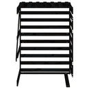 vidaXL fekete tömör fenyőfa szemeteskuka tároló hosszabbító