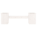 vidaXL fehér tömör fenyőfa növénytartó pad 184,5x39,5x56,5 cm