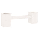 vidaXL fehér tömör fenyőfa növénytartó pad 184,5x39,5x56,5 cm