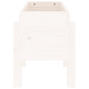 vidaXL fehér tömör fenyő kerti növénytartó 62 x 30 x 38 cm