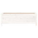 vidaXL fehér tömör fenyőfa kerti magaságyás 119,5x40x39 cm