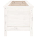 vidaXL fehér tömör fenyőfa kerti magaságyás 119,5x40x39 cm