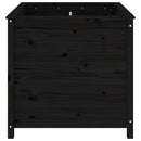 vidaXL fekete tömör fenyő kerti növénytartó 82,5x82,5x78 cm