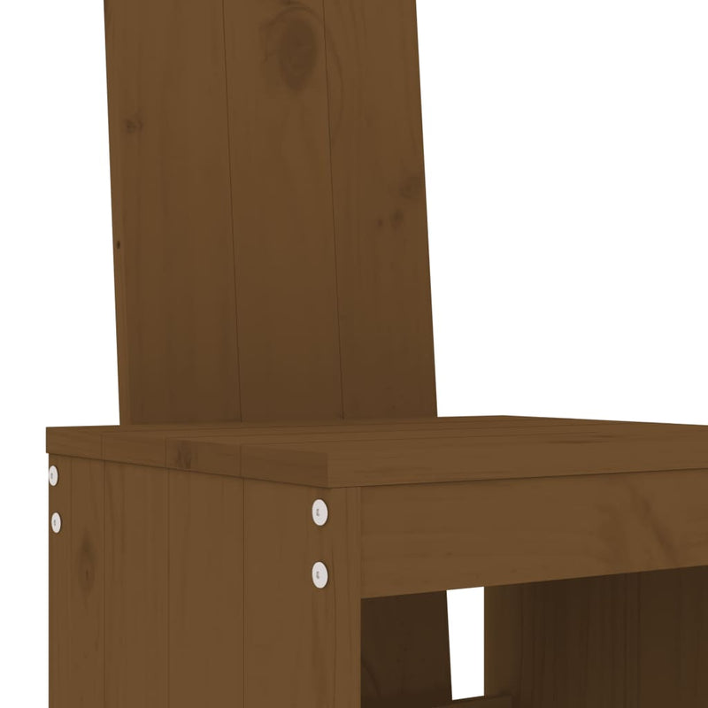 vidaXL 2 db mézbarna tömör fenyőfa bárszék 40x42x120 cm