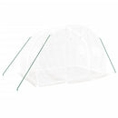 vidaXL fehér acélvázas melegház 6 m² 3 x 2 x 2 m