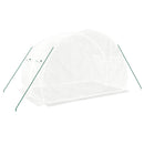 vidaXL fehér acélvázas melegház 6 m² 3 x 2 x 2 m