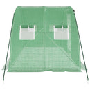 vidaXL zöld acélvázas melegház 8 m² 4 x 2 x 2 m