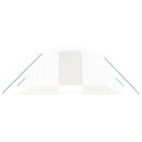 vidaXL fehér acélvázas melegház 8 m² 4 x 2 x 2 m