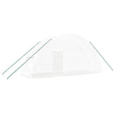 vidaXL fehér acélvázas melegház 12 m² 6 x 2 x 2,85 m