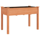 vidaXL barna tömör fenyőfa kerti ültetőláda béléssel 118 x 59 x 76 cm