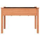 vidaXL barna tömör fenyőfa kerti ültetőláda béléssel 118 x 59 x 76 cm