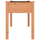 vidaXL barna tömör fenyőfa kerti ültetőláda béléssel 118 x 59 x 76 cm