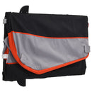 vidaXL fekete-narancssárga vas kerékpár-utánfutó 30 kg