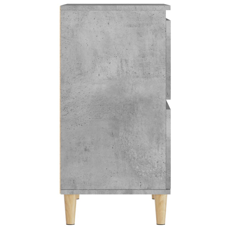 vidaXL 2 db betonszürke szerelt fa tálalószekrény 60 x 35 x 70 cm