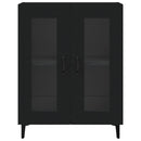 vidaXL fekete szerelt fa tálalószekrény 69,5 x 34 x 90 cm