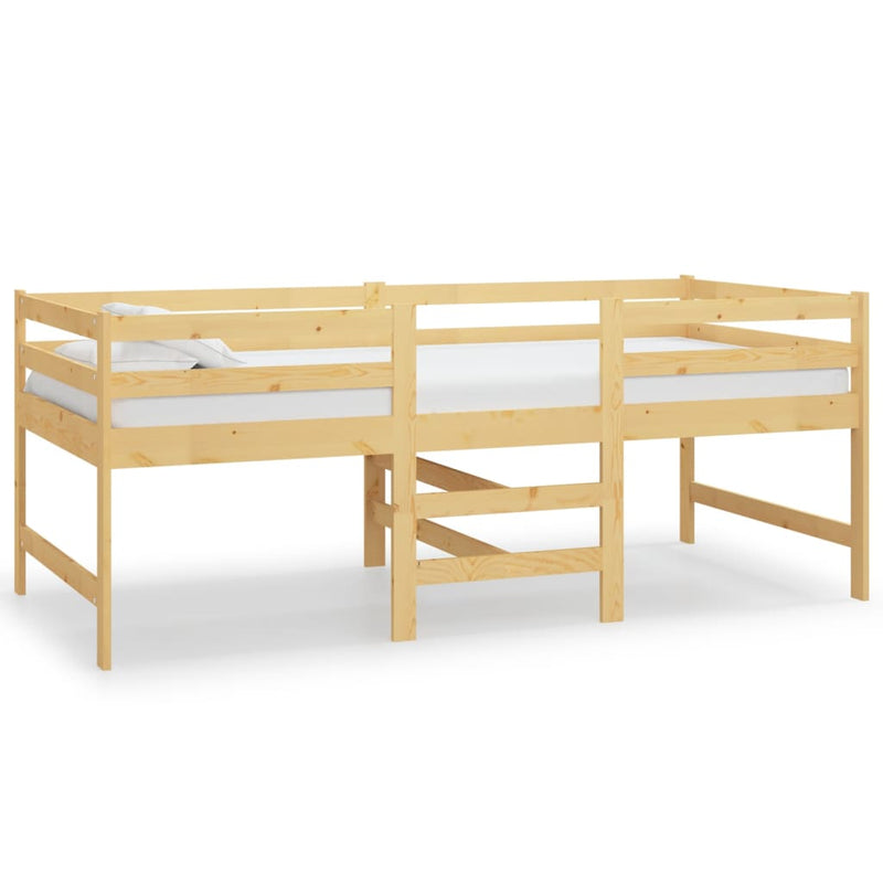 vidaXL tömör fenyőfa ágy matrac nélkül 90 x 200 cm