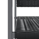 vidaXL 4 db fekete polyrattan kerti szék párnával 54x62,5x89 cm