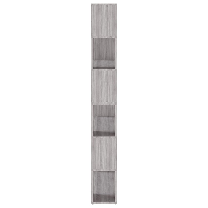 vidaXL szürke sonoma színű térelválasztó könyvszekrény 100x24x188 cm