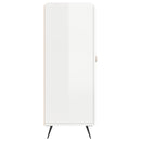 vidaXL magasfényű fehér szerelt fa tálalószekrény 69,5 x 34 x 90 cm