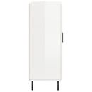vidaXL magasfényű fehér szerelt fa tálalószekrény 69,5 x 34 x 90 cm