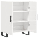 vidaXL magasfényű fehér szerelt fa tálalószekrény 69,5 x 34 x 90 cm