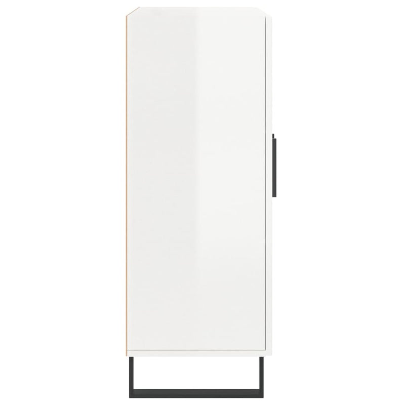 vidaXL magasfényű fehér szerelt fa tálalószekrény 69,5 x 34 x 90 cm