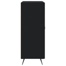 vidaXL fekete szerelt fa tálalószekrény 69,5 x 34 x 90 cm