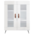 vidaXL magasfényű fehér szerelt fa tálalószekrény 69,5 x 34 x 90 cm