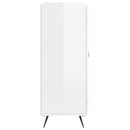 vidaXL magasfényű fehér szerelt fa tálalószekrény 69,5 x 34 x 90 cm