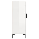 vidaXL magasfényű fehér szerelt fa tálalószekrény 69,5 x 34 x 90 cm
