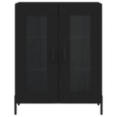 vidaXL fekete szerelt fa tálalószekrény 69,5 x 34 x 90 cm