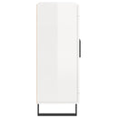 vidaXL magasfényű fehér szerelt fa tálalószekrény 69,5 x 34 x 90 cm