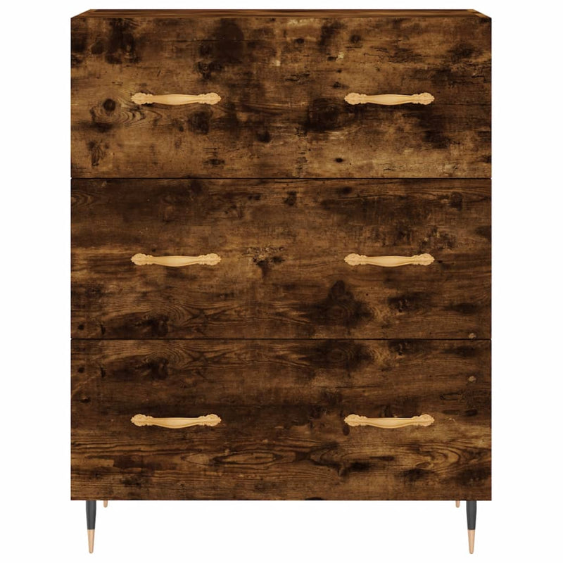 vidaXL füstös tölgy színű szerelt fa tálalószekrény 69,5 x 34 x 90 cm