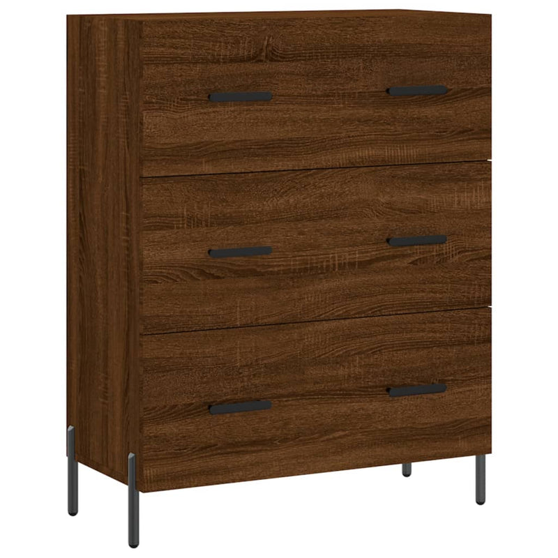 vidaXL barna tölgy színű szerelt fa tálalószekrény 69,5 x 34 x 90 cm