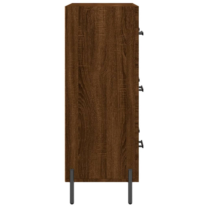 vidaXL barna tölgy színű szerelt fa tálalószekrény 69,5 x 34 x 90 cm