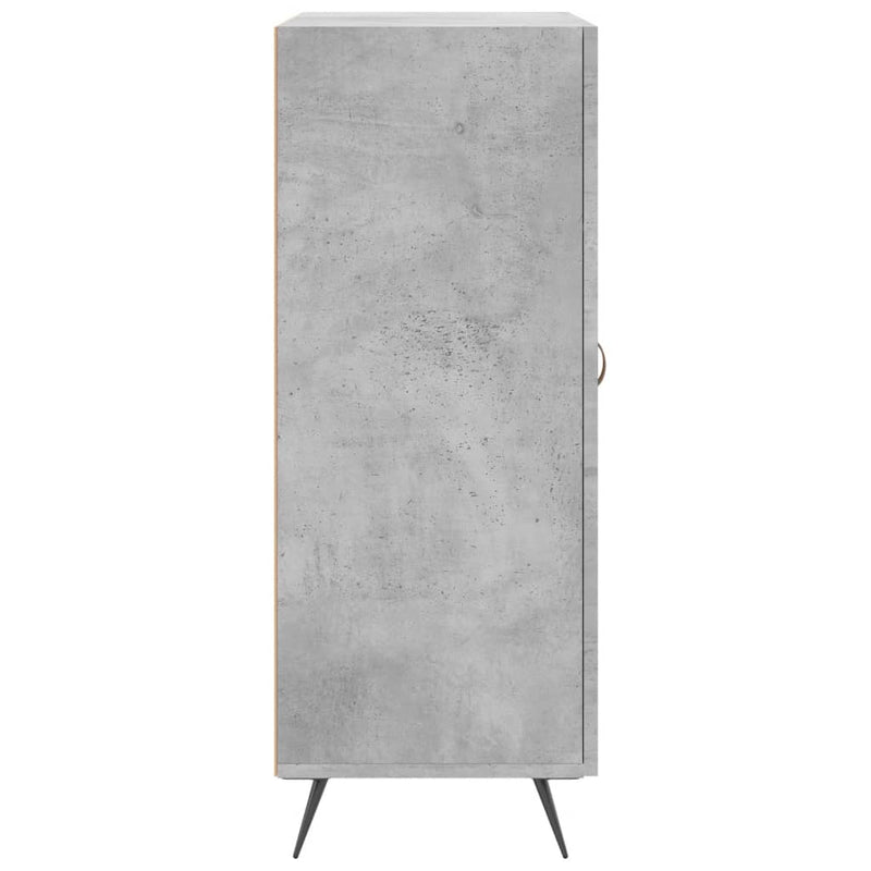 vidaXL betonszürke szerelt fa tálalószekrény 69,5 x 34 x 90 cm