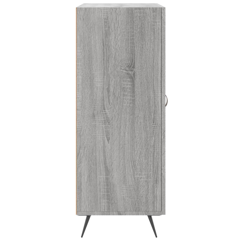 vidaXL szürke sonoma színű szerelt fa tálalószekrény 69,5 x 34 x 90 cm