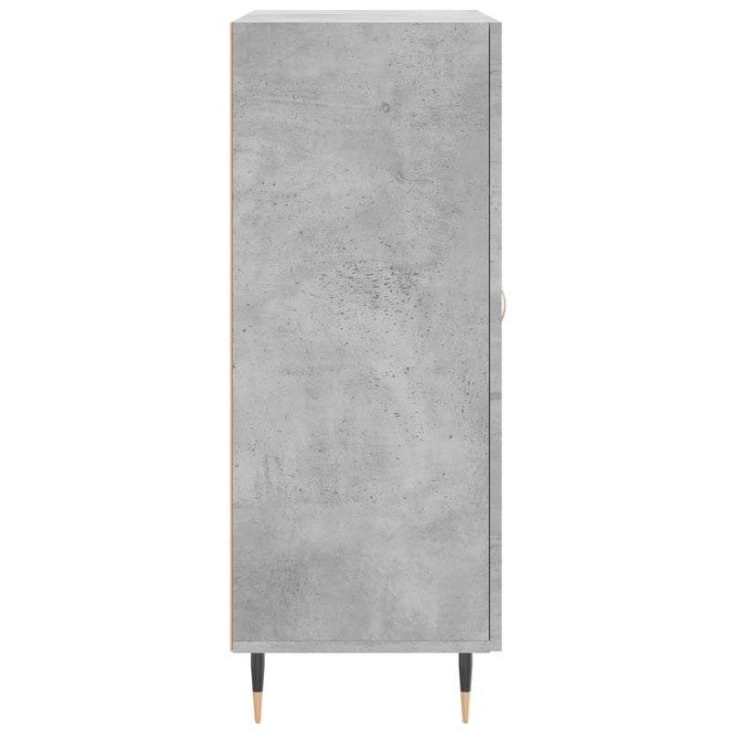 vidaXL betonszürke szerelt fa tálalószekrény 69,5 x 34 x 90 cm