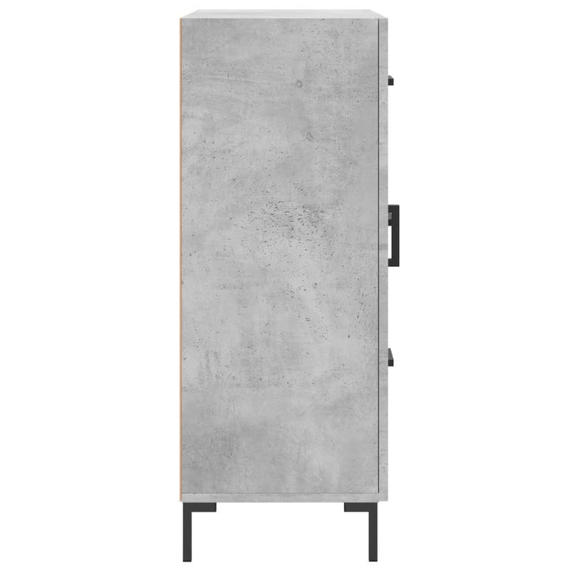 vidaXL betonszürke szerelt fa tálalószekrény 69,5 x 34 x 90 cm