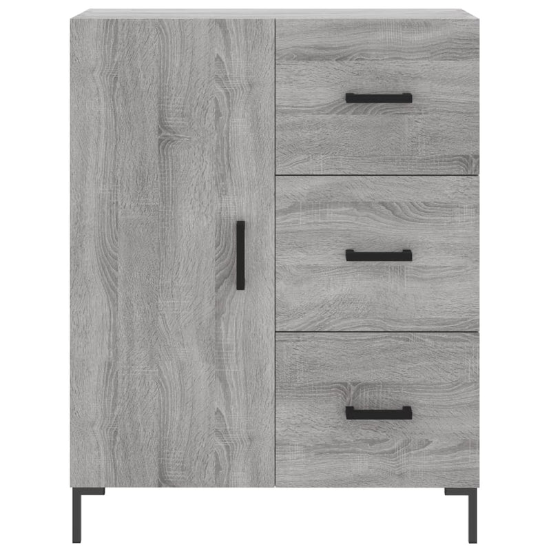 vidaXL szürke sonoma színű szerelt fa tálalószekrény 69,5 x 34 x 90 cm